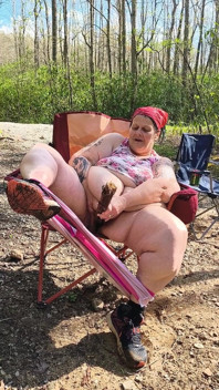 Naughty Slut in the Woods Finds a Big Fat Log and Fucks in All Her Holes and Squirts It Hard