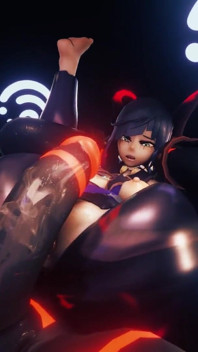 Yelan Gets Her Pussy Fucked Hard in Full Nelson Position by a Big Mitachurl Animation Genshin Impact