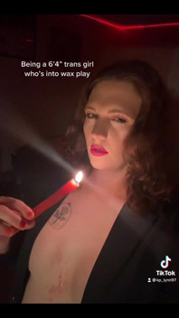 Trans Girl Wax Play
