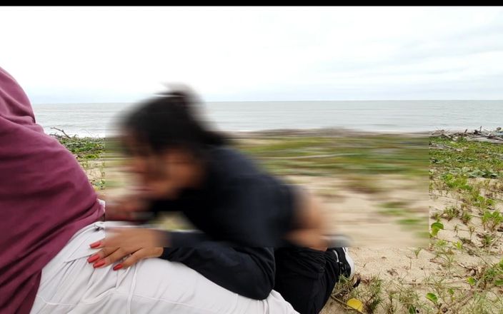 Novinha Insaciavel: Anal Day at the Beach with Horny Voyers