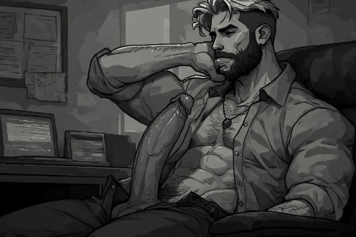 Erotic Man: Prosty facet błaga cię, żebyś polizał jego dziurę