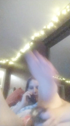 DemonessHellfire: Harley Sux Rubber Dildo While on Phone with Her Friend