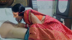 Bhabi yang baru berkahwin menikmati kongkek penuh dalam saree