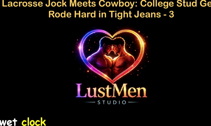 LustMen: 영국 오디오 게이 섹스 스토리 - 카우보이를 만나는 라크로스 운동 선수: 타이트한 청바지를 입고 열심히 타는 대학 창남 - 3부