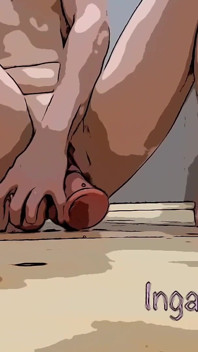 Dupla Penetração com um Dildo Grande