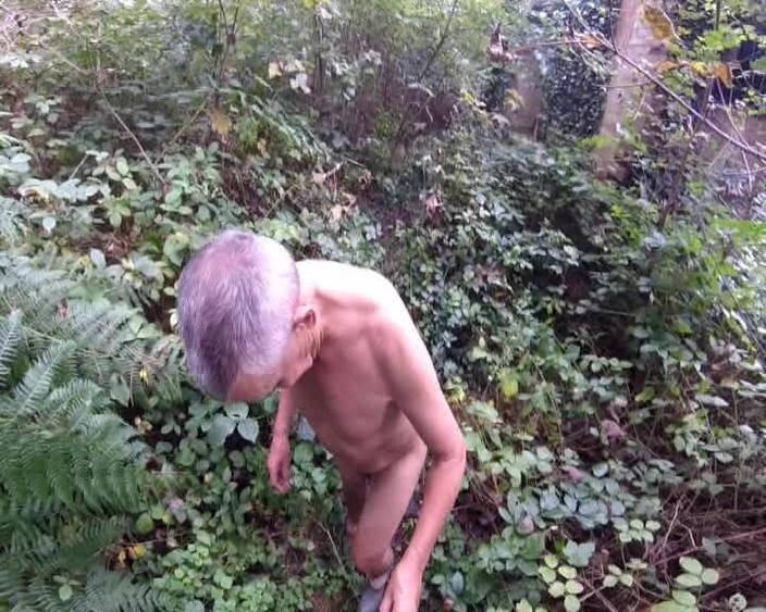 Andy: Naked by the Road &amp; Woods