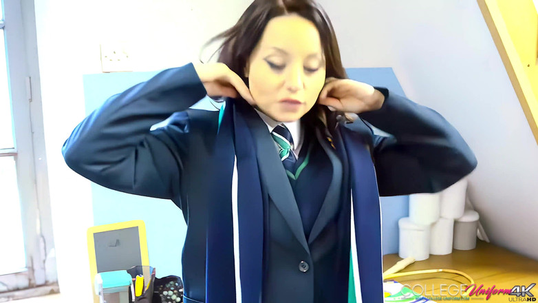 College Uniform: Smartly Dressed Featuring Carla Brown