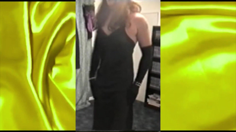 MoniqueSatinTv: Satin negru 02