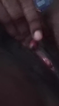 Nite Time Solo Masturbation Cumming Hard Fingering My Black Pussy