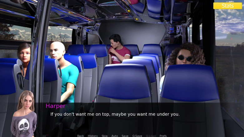 3D Cartoon Porn: Erotica 8- Ren sditalina Harper sul bus dopo averla colta a...
