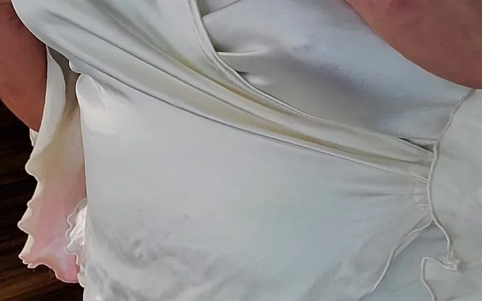 My panties: Satin Dressed Hands Free Cum