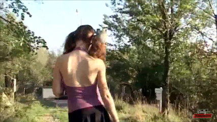 Vere Casalinghe Italia.: Horny brunette with big boobs masturbating outdoor