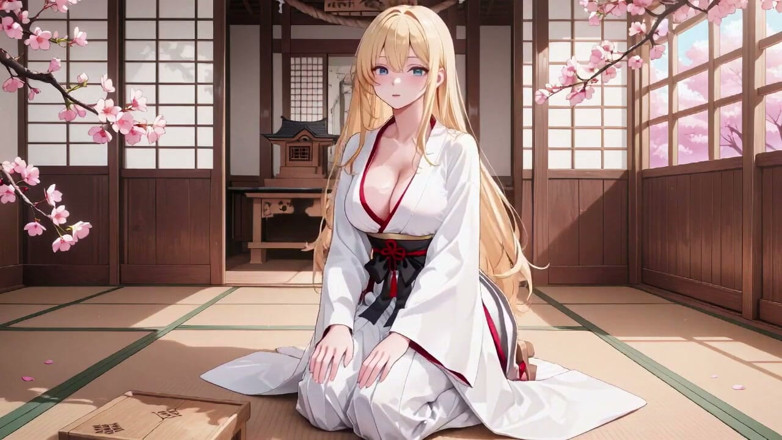 Tay Swift X: Blonde Miko in de Heiligdom! Taboe fluistert onder cherry blossoms,...