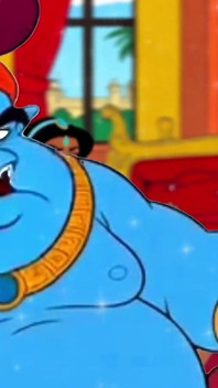 Futanari. Princesa Jazmín con una gran polla Serie Porno Aladdin.