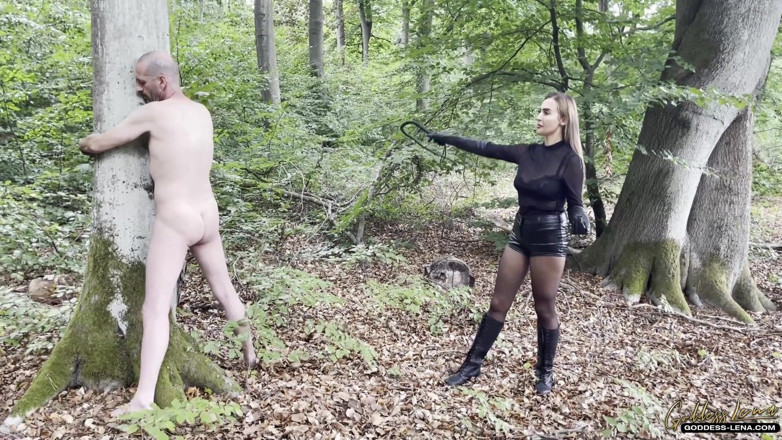 Goddess Lena: Whipped on the tree