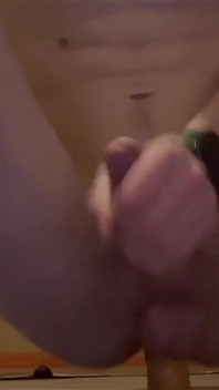 Crazy Anal Dildo Riding- Horny Twink Taking Full 23cm