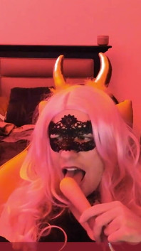 Licking My Lovense Toy