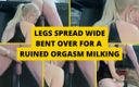 Mistress BJQueen: Mahvolmuş bir orgazm sağımı için bacaklar geniş açıyor ve eğildi