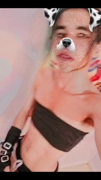Masturbating