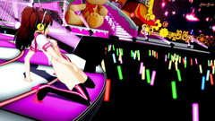 Hentai_Smash: Zvednout prsty sama živě na jevišti. Persona 4 Hentai.