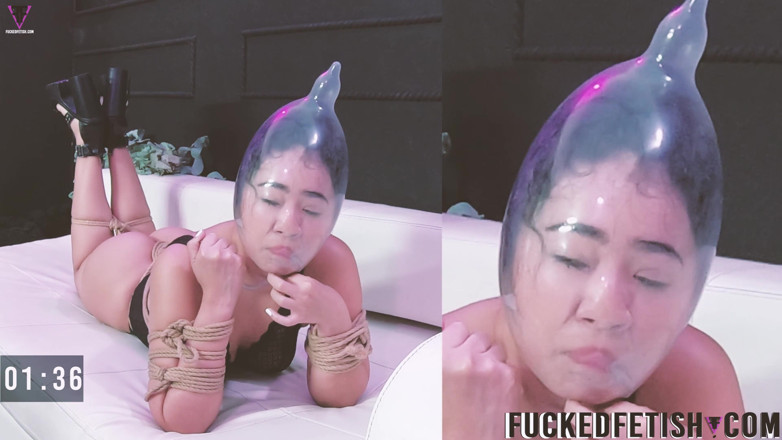 Fucked fetish: Condom Breath Yoga Cobra Moni Lee Training Silly Face