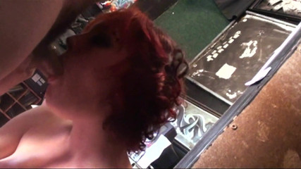 Hot Girlz: Redhead slut sucks his cock and gets fucked hard
