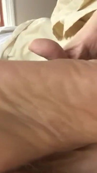 Stepaunt Annette Gives Footjob While She Pretends to Be