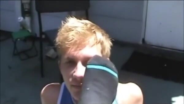 Foot Girls: Sock sniffing and mouth stuffing