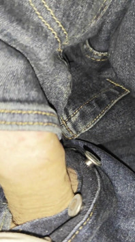 Levi's 501 청바지 주머니에 자지