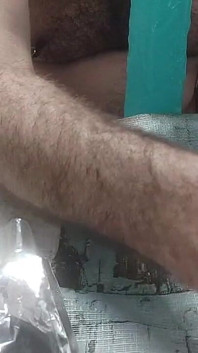Chubby Mature with Big Fat Cock, I Fuck My Tight Ass with Huge Dildo to the Background Close-up
