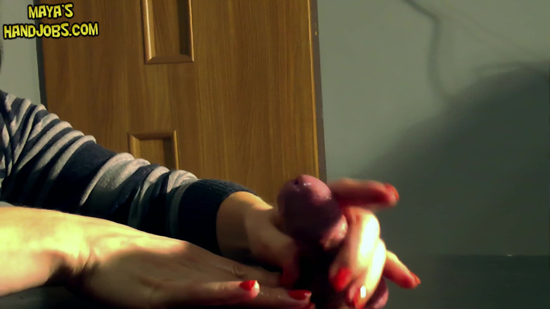 Mayashandjobs: 2 cumshots on cockboard