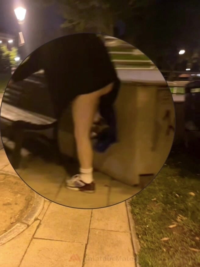 AmateurMates: Amateur Boy Caught Changing in a Park, Flashing His Ass