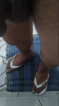 Rehearsing in the Kitchen with Dripping Soft Cock