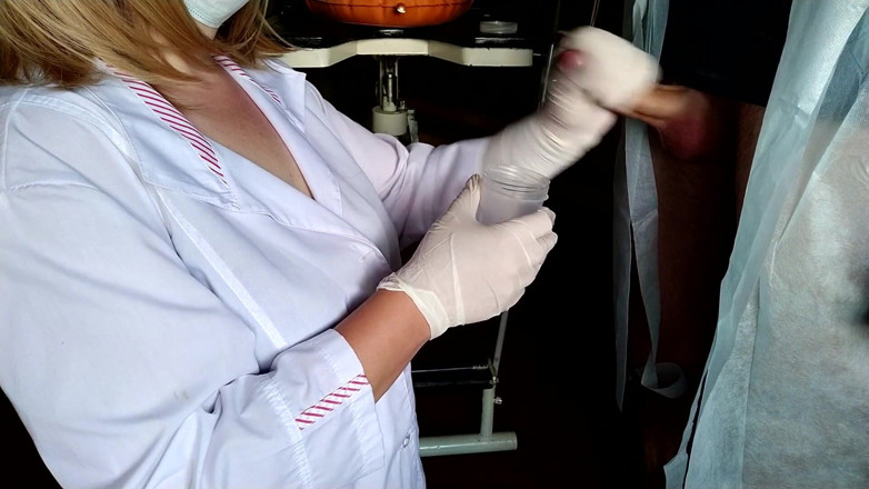 OurFetishLife: Improvvisamente sborro sull'infermiera mentre prendeva l'analisi dello sperma
