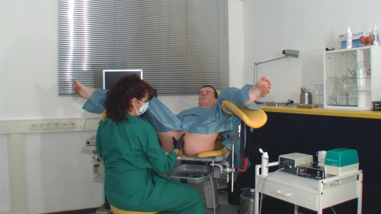Rubber & Clinic Studio - 1ATOYS: Kinky anal exam with ultrasound