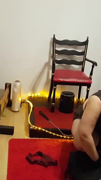 Busty Dominatrix Drenches Bound Slave in Sloppy Golden Shower