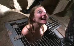 Hardcore BDSM fuck with two blondes and a guy