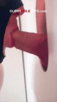 Gloryhole Daddy Shoots on His Hand - the Sucker Licks It All Clean