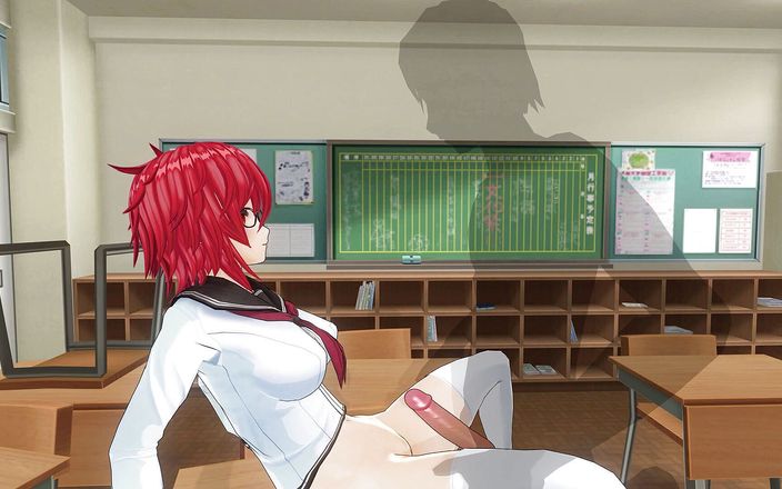 H3DC: Un hentai en 3D baise une étudiante sur la table