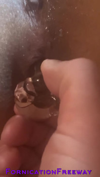 Pulling Her Butt Plug Out - Fornicationfreeway