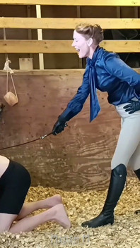 Sadistic Stables Sack Smashing Extreme Ballbusting and Cropping Punishment