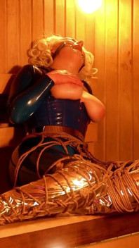1 Hour Bondage in Latex Compilation Videos - Blonde MILF