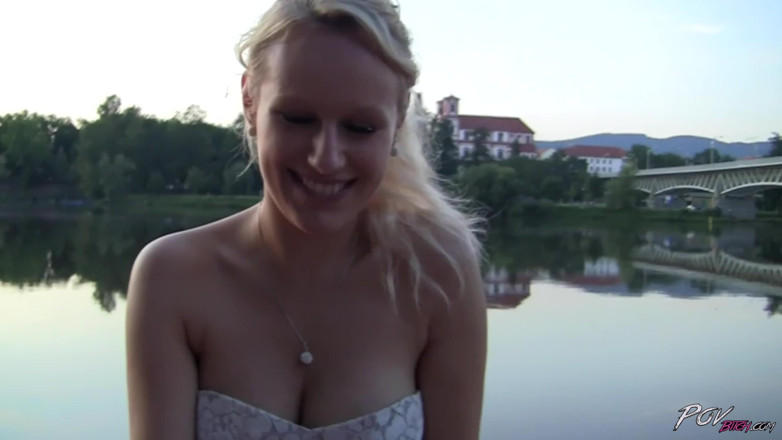 Czech Pornzone: Busty Czech milf pissing and fucking in openair