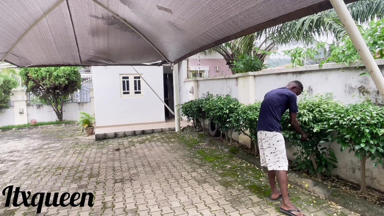 ITX_Kwin: Zahradník s obřím africkým ptákem