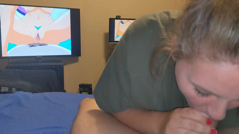 TeacHerYoung: I sucked him off to his favorite hentai