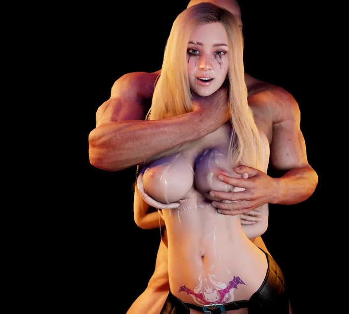 The Scenes: Seks dubur dengan awek blonde panas diikat dubur dari belakang