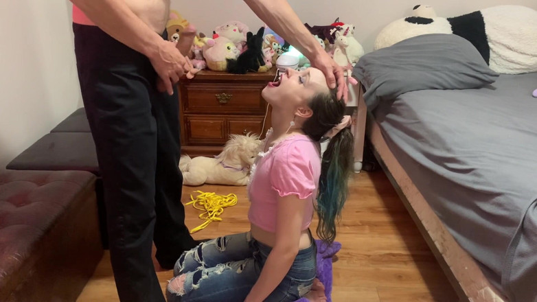 EmoDream1998: Girl Gets Facefucked, Spit on and CIM