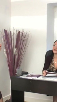 Cute chick gets anally banged in the secretary room