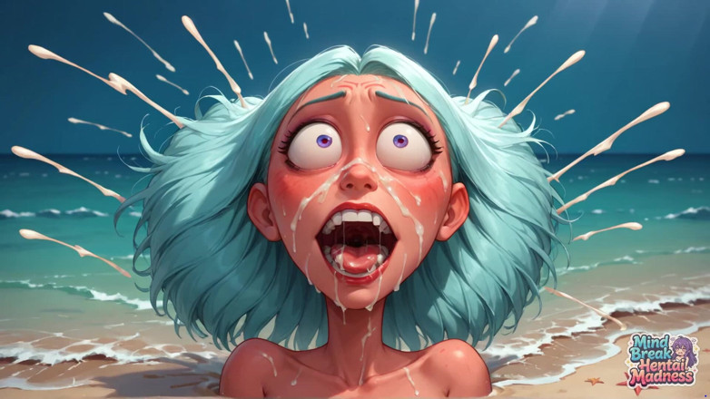 Mind Break Hentai Madness: Сквиртующие пенисы и чужие сливки: оргазм перерыва ума на пляже