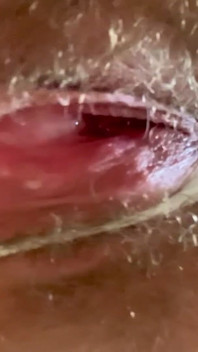 Cspot Sneak Peek of Dripping Hairy Pussy From Below